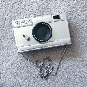 Camera design crossbody/clutch